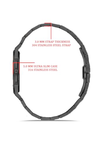 Image of ALIX AL2913 Men's Waterproof Multifunctional Stainless Steel Strap Quartz Analog Watch
