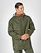 Helly Hansen Mandal Waterproof Jacket - PVC Windproof Jacket Men - Adjustable Hood Rain Coat for Men - Heavy-Duty Rain Gear - 480 Army Green - Small