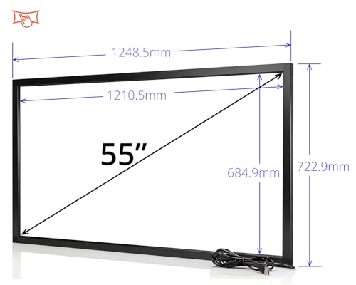 Image of Chengying 55 inch 10 Point Multi-Touch Infrared Touch Frame, ir Touch Panel, Infrared Touch Screen Overlay