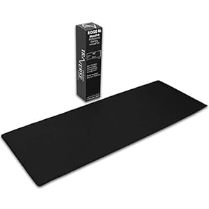 Gaming Mouse Pad (5mm) Massive 46 inch | 46×17.3×0.20 Extra Thick | Black | Stitched Edge, Large Washable Desk Mat
