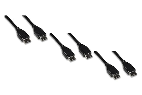 Cable HDMI 2.1 8K para conectar tu PC y Notebook al televisor HDTV, pack de 3 cables negros 2m