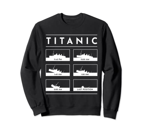 Titanic Sinking Sinking Various Stages Titanic History Lover Sweatshirt