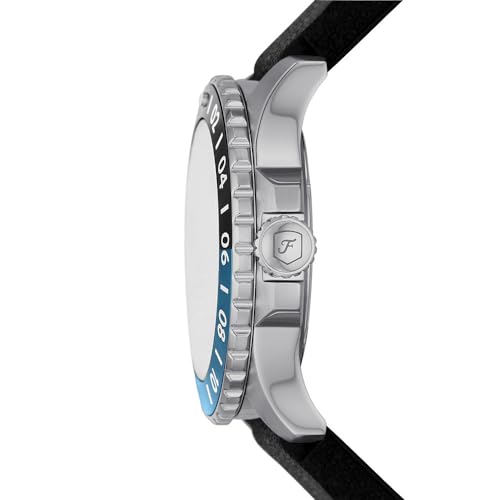 Fossil Blue Men's Dive-Inspired Sports Watch with Stainless Steel, Silicone, or Leather Band