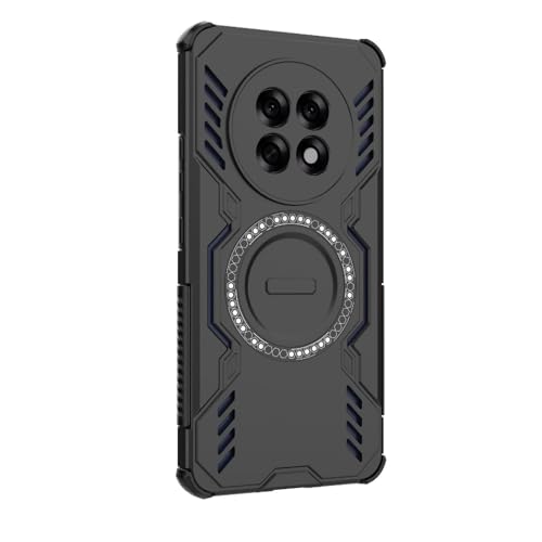 Image of Back Cover Case for Oppo F31 Pro Plus 5G | 360 Protection Mobile Phone Case Mag-Safe | Camera Protection | Oppo F31 Pro Plus Back Cover | Oppo F 31 Pro Plus 5+G - Black TPU+PC