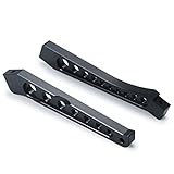 JGGZONE 2pcs Metal Aluminum Rear Front Chassis Brace Support Rod Bracket Compatible with Arrma Typhon 1/8 RC Car Upgrade Parts (Black)