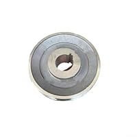 Aluminium-Motor-Riemenscheibe für Luftkompressoren, kompatibel mit 19 mm und 24 mm Wellen (97 x 19)