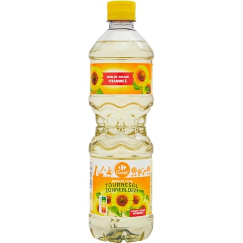 Huile de tournesol pour une cuisine saine et équilibrée en famille lot de 4 bouteilles