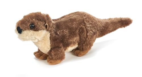 Image of The Petting Zoo River Otter Running Stuffed Animal Plushie, Gifts for Kids, Wild Onez Wildlife Animals, River Otter Plush Toy 9 Inches