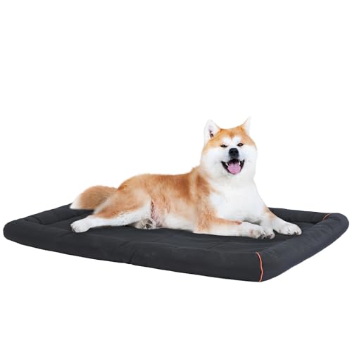 KHONSU PET Heavy-Duty Dog Crate Bed 1000D Oxford Fabric Waterproof Breathable Design for Indoor/Outdoor Use for Large Dogs up to 60 lbs,Not Chew Resistance
