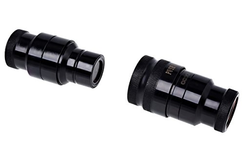 Alphacool 17370 Eiszapfen Hf Quick Release Connector Kit G3/8 Inner Thread With Reducing Nipple G1/4 - Deep Black Water Cooling Fittings #TOP3
