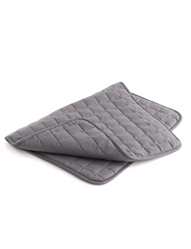 YnM Portable Weighted Lap Blanket for Adults and Kids, Perfect for Relaxation, Lounging, Napping, Sleeping & Travel(29x24 Inches, 7 Pounds, Dark Grey)