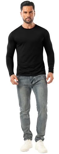 Sailwind Men's Base Layer Thermal Underwear Lightweight Long Sleeve Crew Shirts4