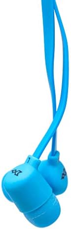 MOXYO - Mission Earbuds, Clean Inline Mic and a Tangle-Free Flat Cable (Aqua)
