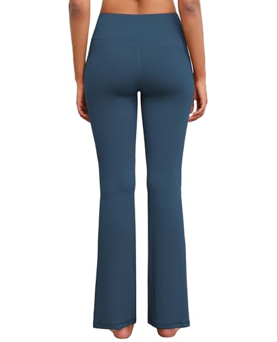 Flare Yoga Pants with Pockets for Women Bootcut Tummy Control Flared Workout Leggings High-Waist2
