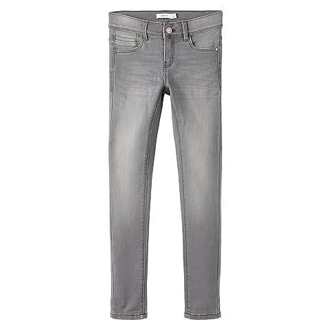 NAME IT Girl's Medium Grey Denim Trousers Cover
