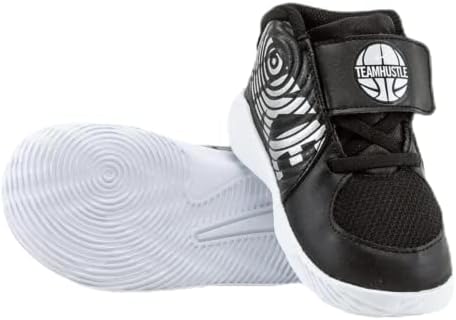 Nike Baby Team Hustle D 9 (TD) Sneaker, Black/Metallic Silver - Wolf Grey, 4C Regular US Toddler | Image 5