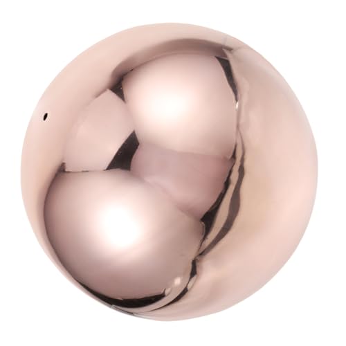 GALPADA Boule Décorative Acier Inoxydable Finition Miroir Rose Doré Creuse Réfléchissante pour Jardin Extérieur Accessoire et Durable pour Décoration et Photographie