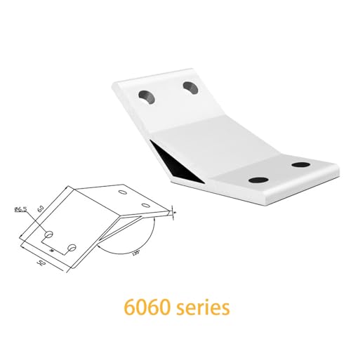 6060 Serie 135 Grad Winkel Eckwinkel, Verbindungsstücke, Eckstreben für Aluminium-Extrusionsprofil, 4 Stück