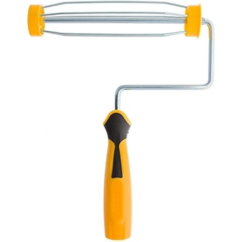 Coral 42406 Easy Coater Paint Roller Frame with a Soft Grip Handle and Cage Design 9 inch 1.75" Dia, Yellow, 9" x 1.75" Cover