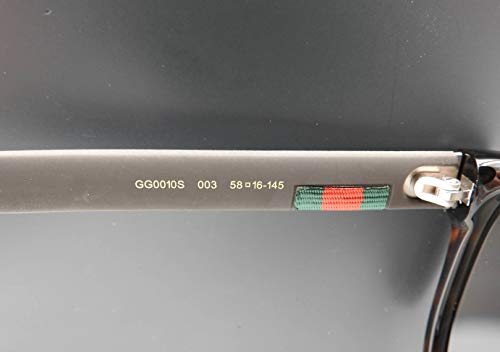 Gucci Polarized Grey Square Men's Sunglasses GG0010S 003 584