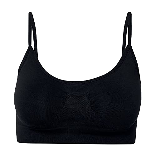 Top Alca Basico Microfibra Sem Costura, She, Preto, M
