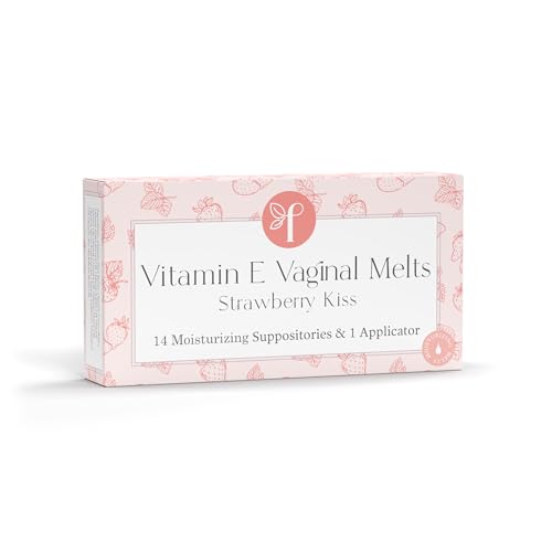 Femallay Organic Vitamin E Vaginal Melts Feminine Moisture Comfort & Hydration Strawberry Kiss 1-Pack