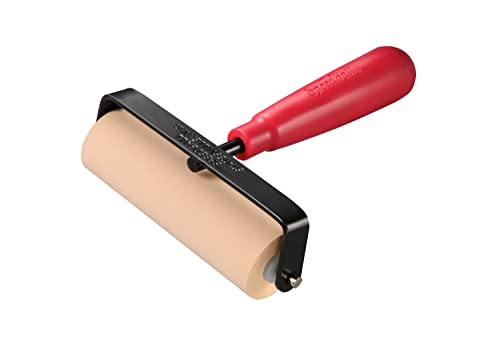 Speedball Deluxe Soft Rubber Brayer 10,2 cm, weiches Gummi, rot, 1 Count (Pack of 1)