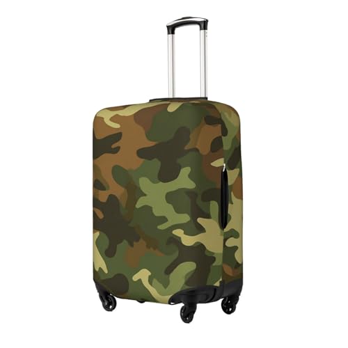 Camouflage Camo Elastic Travel Luggage Cover, Washable Spandex Suitcase Protector, Anti-Scratch Fits 18-32 Inch2