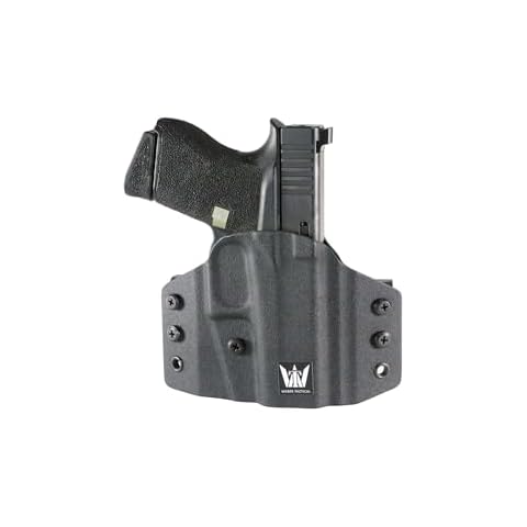 Weber Tactical Holster for Glock 42, Optics Ready, OWB, USA Made, Precision Fit, Adjustable Passive Retention, Right Hand Cover