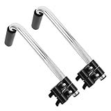 KOMBIUDA 2pcs Stainless Steel Wheelchair Handle Extender with Comfortable Grip Push Handle Replacement for Seniors and Disabled Adults Non-Slip Extension for Enhanced Stability and Easy