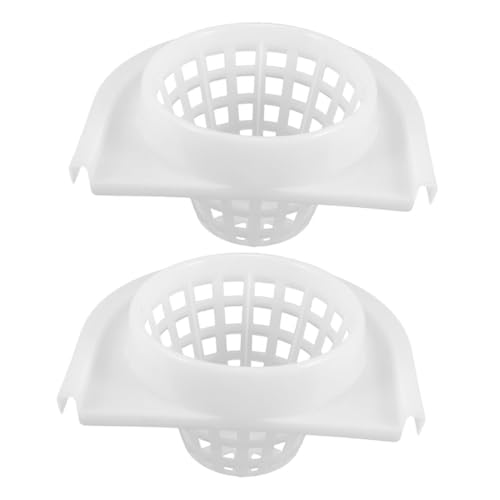 Cabilock 2pcs Plastic Mop Bucket Wringer Replacement Drainage Basket Mop Strainer for Floor Cleaning Sturdy Bucket Accessory Suitable for Home and Commercial Use