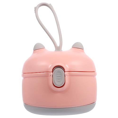 Toddmomy Formula Dispenser Portable Milk Powder Container for Snacks Formula Storage Box with Scoop for Travel Feeding Capacity Sealed Inner Lid