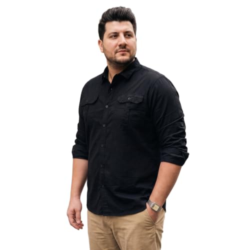 Image of Urbano Plus Men's Cotton Full Sleeve Regular Fit Casual Solid Shirt