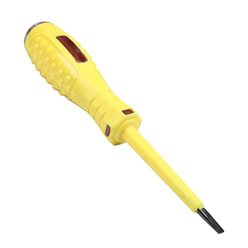 Fielect Circuit Tester, Voltage Tester Pen Screwdriver Electric Test Detector, Slotted Screwdriver Test Pen 100-500V 1pcs
