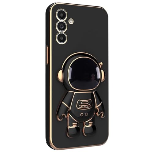 Image of for Samsung Galaxy S24 5G Case Cute 3D Astronaut Stand Design Camera Protection Shockproof Soft Back Cover for Samsung Galaxy S24 5G (Black)