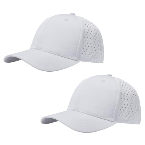 Image of UPF 50+ Performance Water Resistant Baseball Cap Lightweight Breathable Hat Golf Running Boat Hiking for Men Women