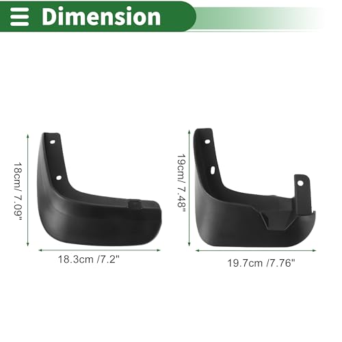 Image of Motoforti Mud Flaps Splash Guards Mud Guards for Chevrolet Lova 2006-2015 W /Mount Accessories