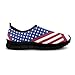 JoyLamoria House American Flag Print Shoes for Women Orthopedic Stylish Work Nurse Fashion Travel