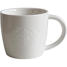 STARBUCKS Coffee Mug White 12 oz Classic White Collectors