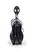 Crossrock Poly Carbon Cello Case for 4/4 Full-Size | Matte Black Finish, Wheels, Lightweight & Durable – Best for School Orchestra & Student Musicians
