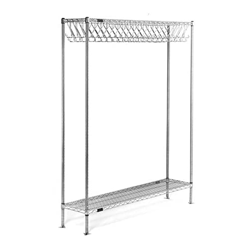 Eagle Group EP1460-GRH Freestanding Growing Rack with 88 Hook, Electro Polished Finish, 14" Wide, 60" Length