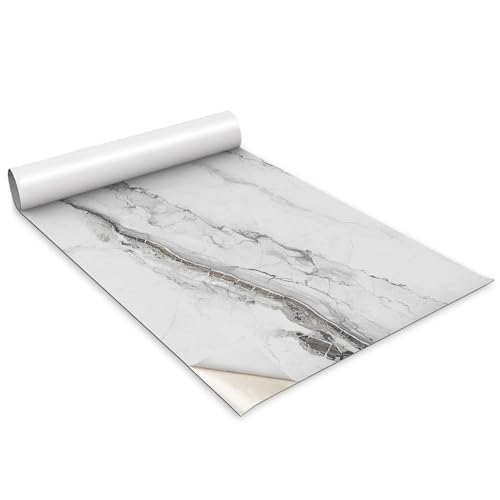 Pegatinas de mármol gris Wallfluent autoadhesivas para paredes y frentes de armario 2