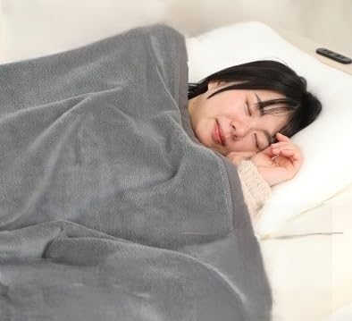 綿毛布 シングル 綿100% 天然素材 ブランケット 高級 シール織 アッシュグレー