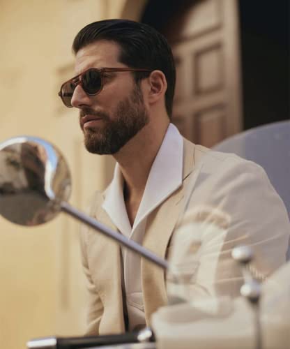 Men's Linen Peak Lapel Suit Party Leisure Two Pieces Double Breasted Buttons Tuxedo2