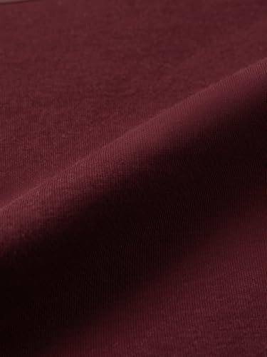Image of The Souled Store Deadpool: Red Menace Men and Boys Long Sleeve Round Neck Burgundy Colour-Block Cotton Blend Drop Shoulder Streetwear Winter Ready Causual Heavy Fleece Oversized Fit Sweatshirt