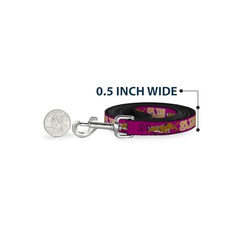 Laisse pour chien Scooby Doo rose 1,8m nylon résistant pour balade - 5