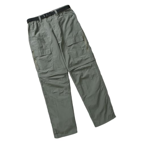 ADHOWBEW Mens Hiking Pants Zip Off Convertible Water Resistant Breathable Lightweight Pants with 4-6 Deep Pockets Quick Dry2