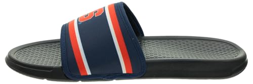 Image of FOCO NCAA Printed Team Logo and Color Stripes Comfortable Slide Sandals
