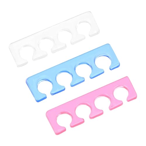 WOFASHPURET Nail Art Tool Portable Silicone Toe Dividers Comfortable Nail Polish Guides