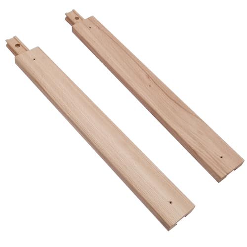 Btibpse Wooden Drawer Slides 16 Inches Classic Wood Center Guide Track with Slide Glides (1 pcs)
